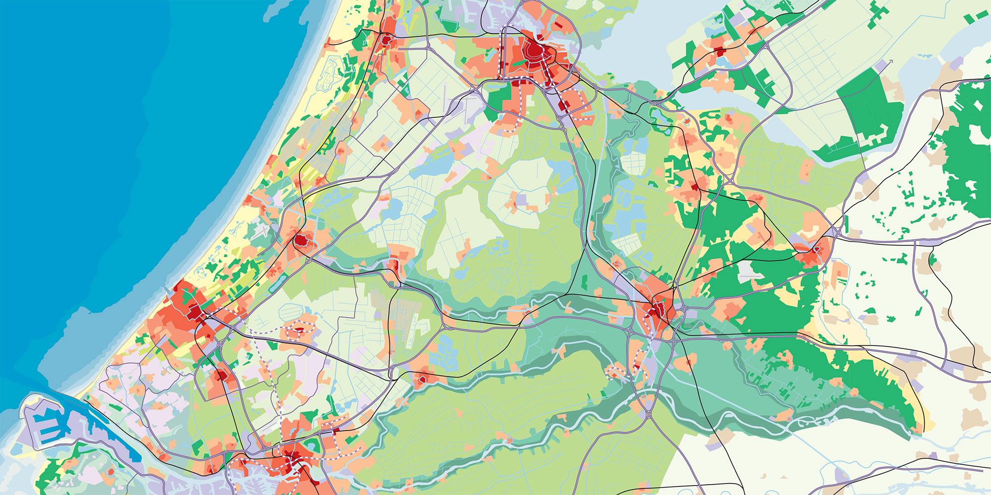 Ontwikkelingsbeeld Deltametropool - Bureau Nieuwe Gracht - Stedenbouw ...