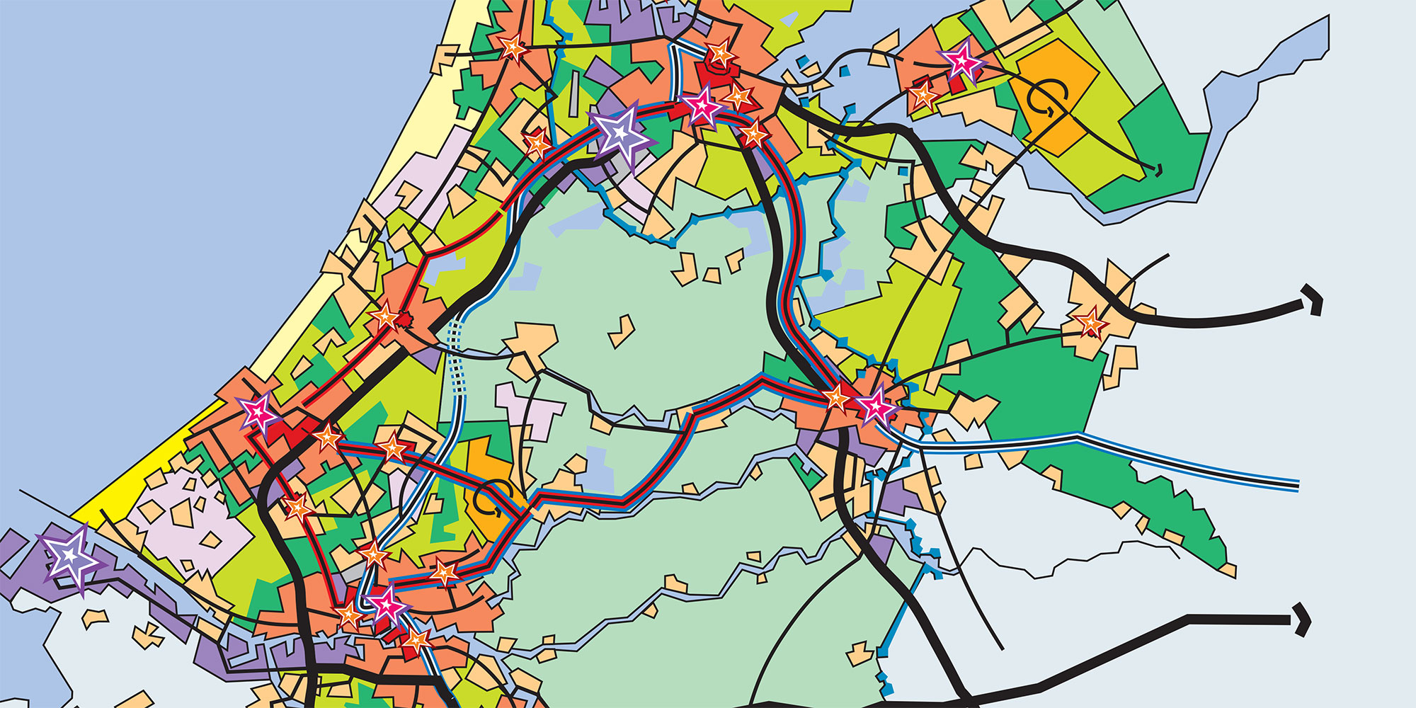 Ontwikkelingsbeeld Deltametropool - Bureau Nieuwe Gracht - Stedenbouw ...